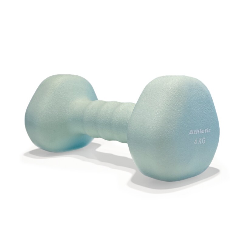 Mancuerna Triangular De Neopreno Athletic 4 Kg Celeste
