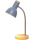 Lampara De Escritorio Portatil Nordica Con Madera Vintage Gris