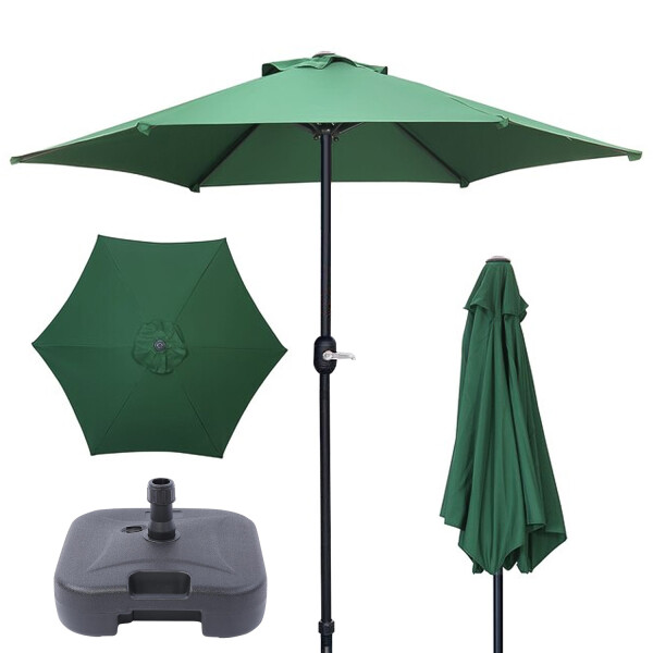 Combo Sombrilla Reforzada Verde + Base Rellenable Imback Combo Sombrilla Reforzada Verde + Base Rellenable Imback
