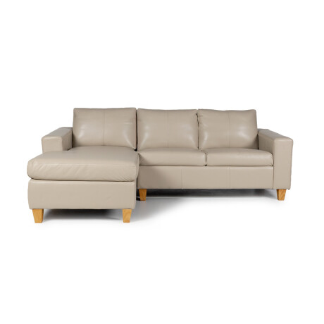 Rinconera Royale - Cuero Básico - Chaise Izquierdo 519 (Beige)