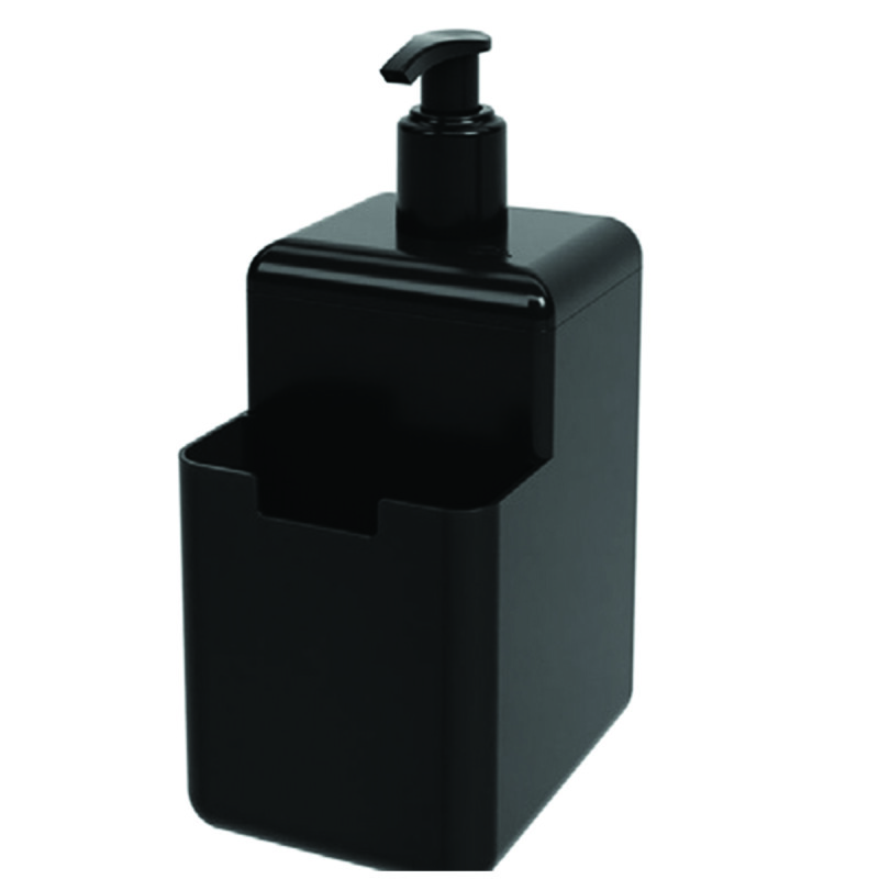 Dispensador de jabón plástico Single 500 ml NEGRO