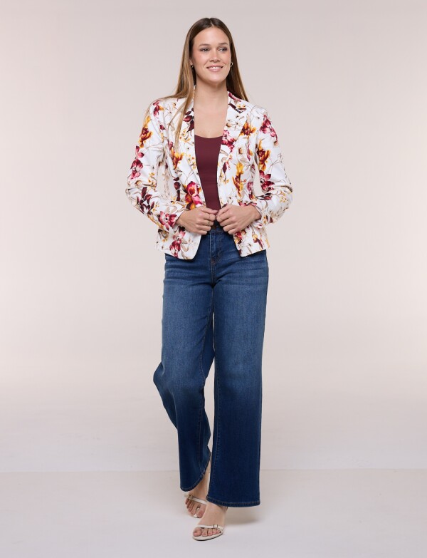 Blazer Flores BLANCO/MULTI