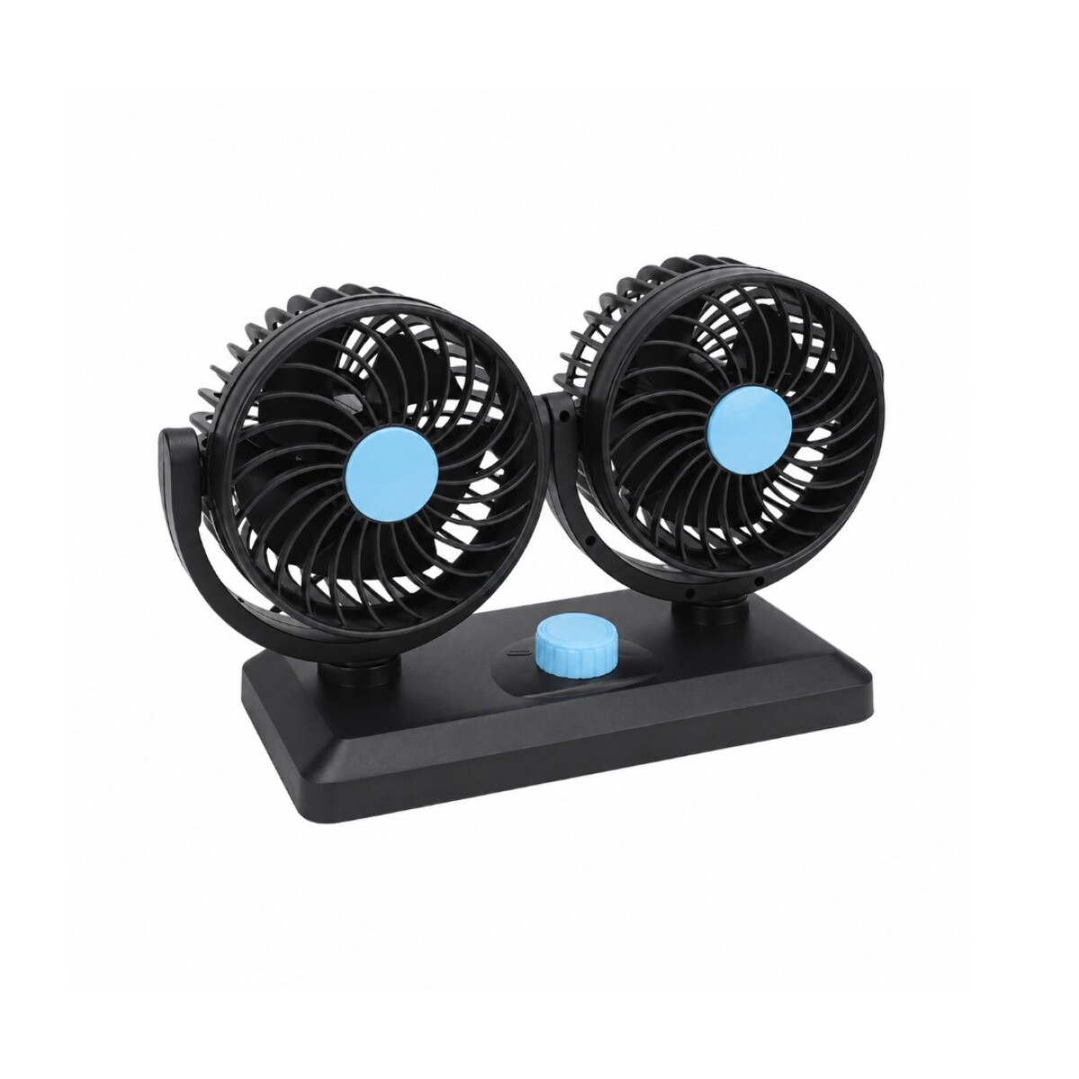Ventilador doble para auto con USB 
