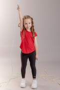Remera Deportiva para Niñas. roj