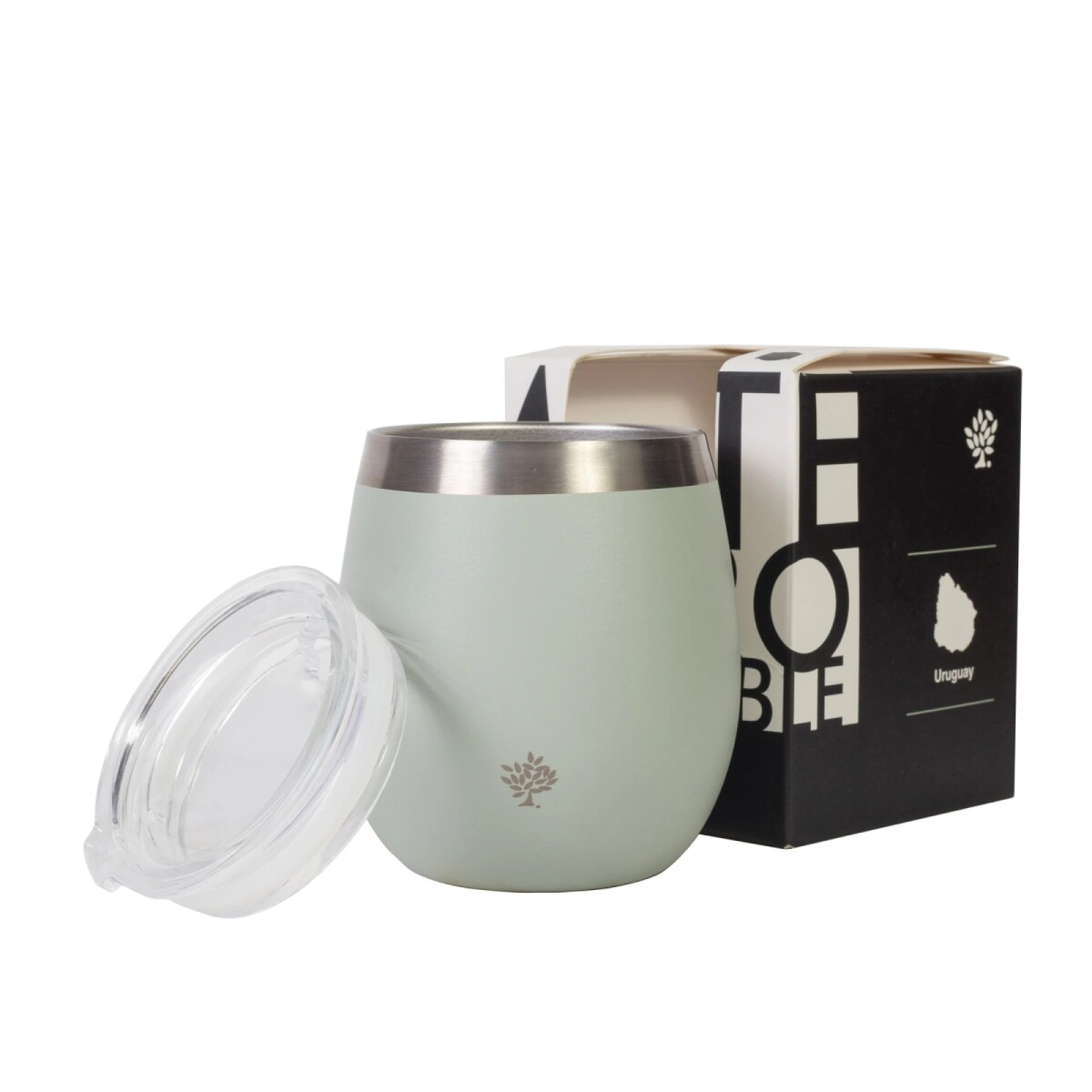 Mate Terrano Flap con Tapa Acero Inoxidable - OLIVA 