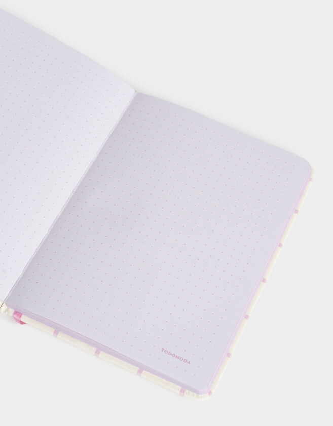Anotadores Cuadernos y Memos Estampados Cuaderno A6 Puffy "in My Romance Era" - Blanco Crema
