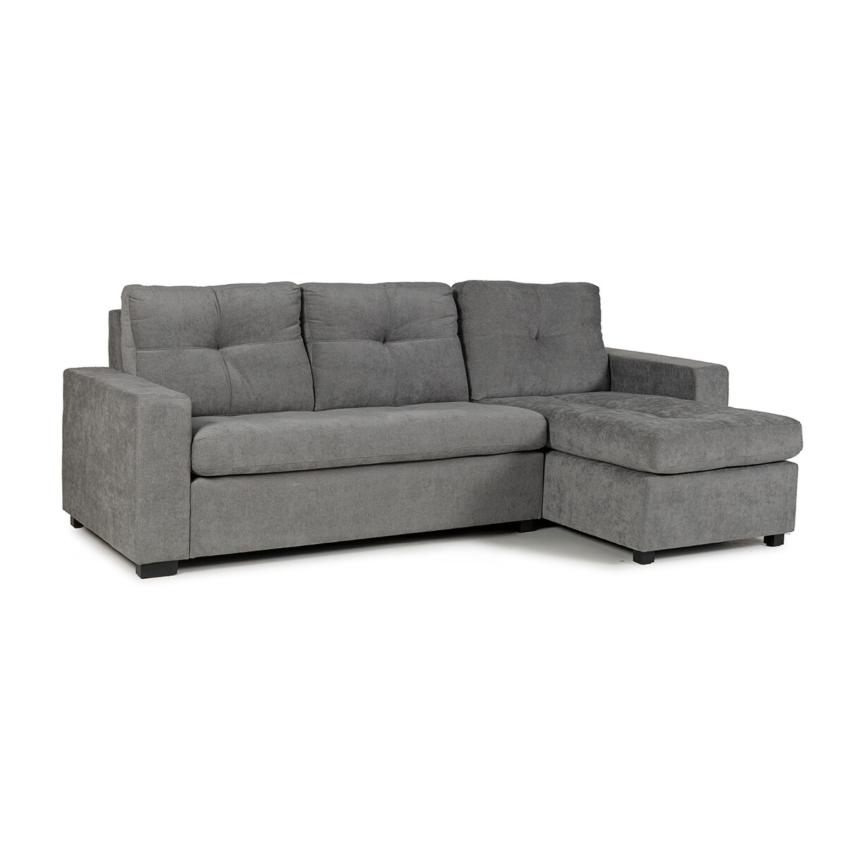 Rinconera Sensa - Tela Microfibra - Chaise derecho - TC1011 (Grafito) 