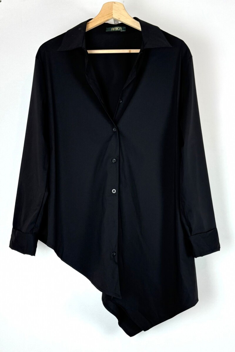 CAMISA C/ALGODON FLUX - NEGRO 