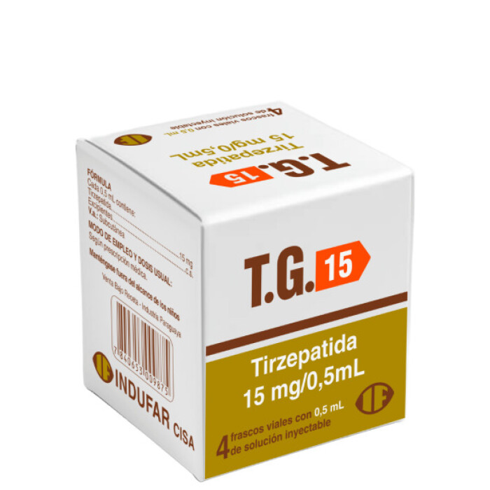 T.G 15 MG/0,5ML CJ X 4 VIAL única