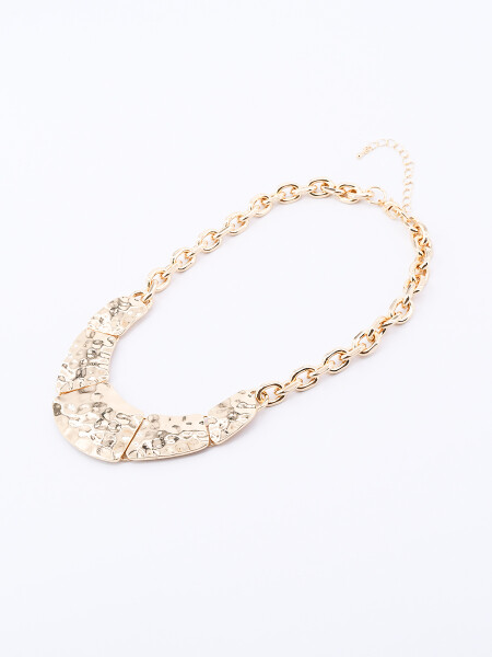 COLLAR MARTILLADO DORADO