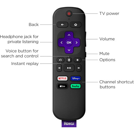 Roku Ultra LT HD 4K HDR Dolby Vision Wifi Control Remoto 001