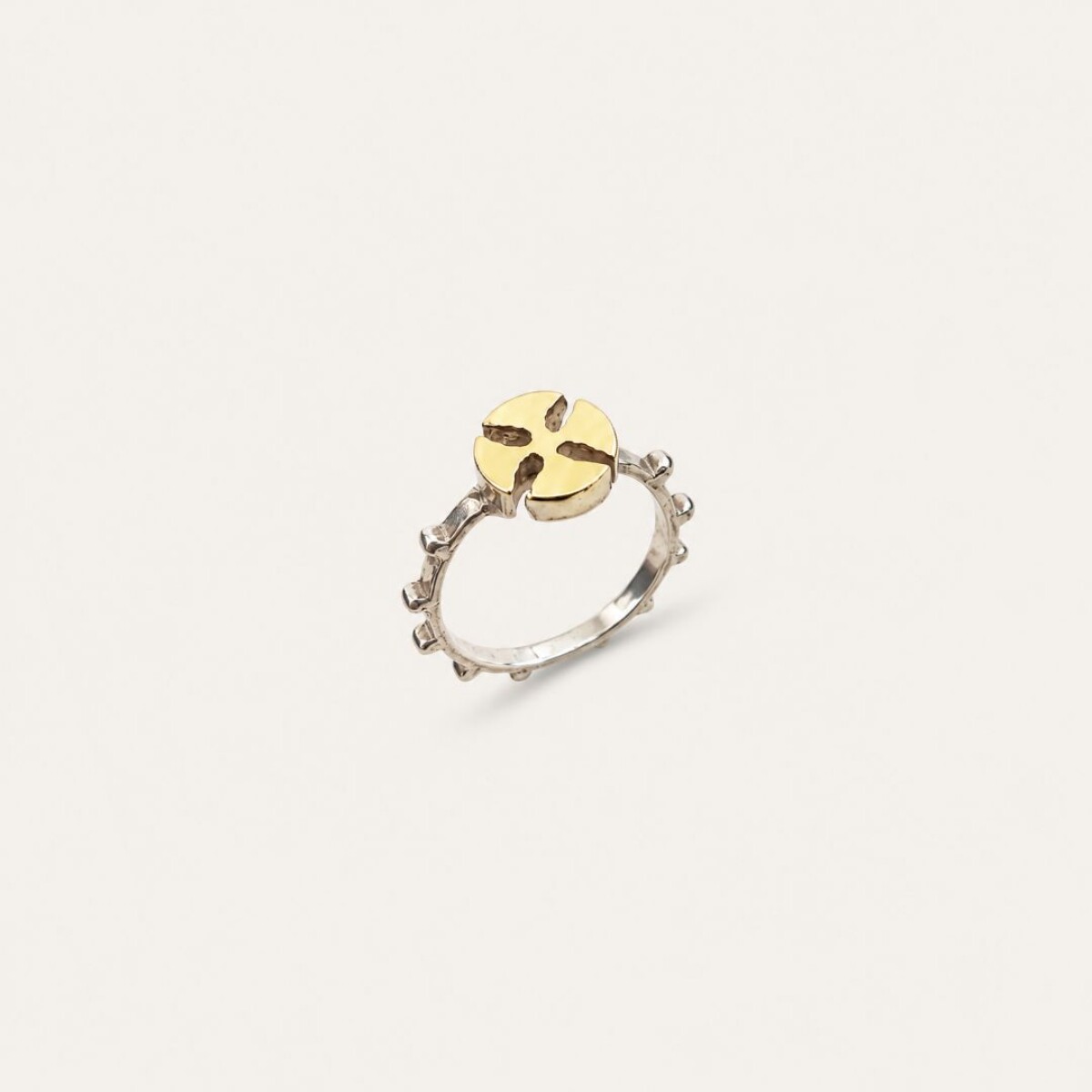 Anillo Rosario Vasco - Plata y Oro 