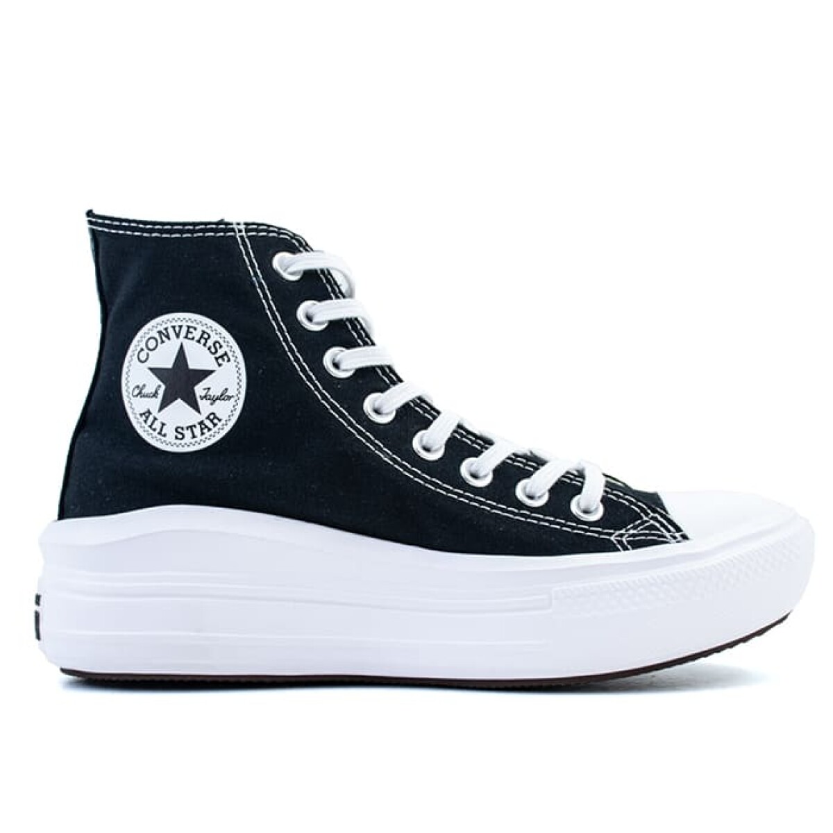 Championes Converse Chuck Taylor Move Hi de Mujer - 571758C - Negro-blanco 