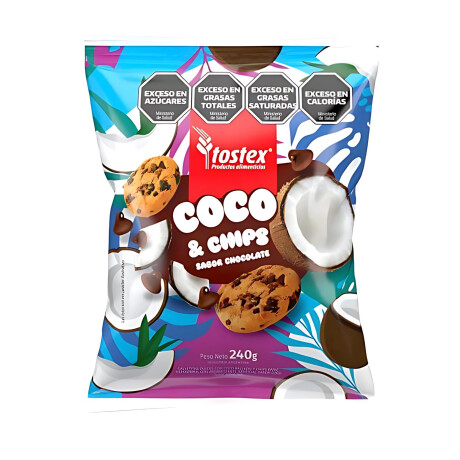 Galleta Tostex Coco y Chips sabor Chocolate 240 grs Galleta Tostex Coco y Chips sabor Chocolate 240 grs