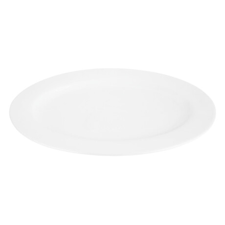 Fuente de ceramica oval blanca Fuente de ceramica oval blanca