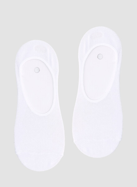 Medias invisibles algodón lisos Blanco