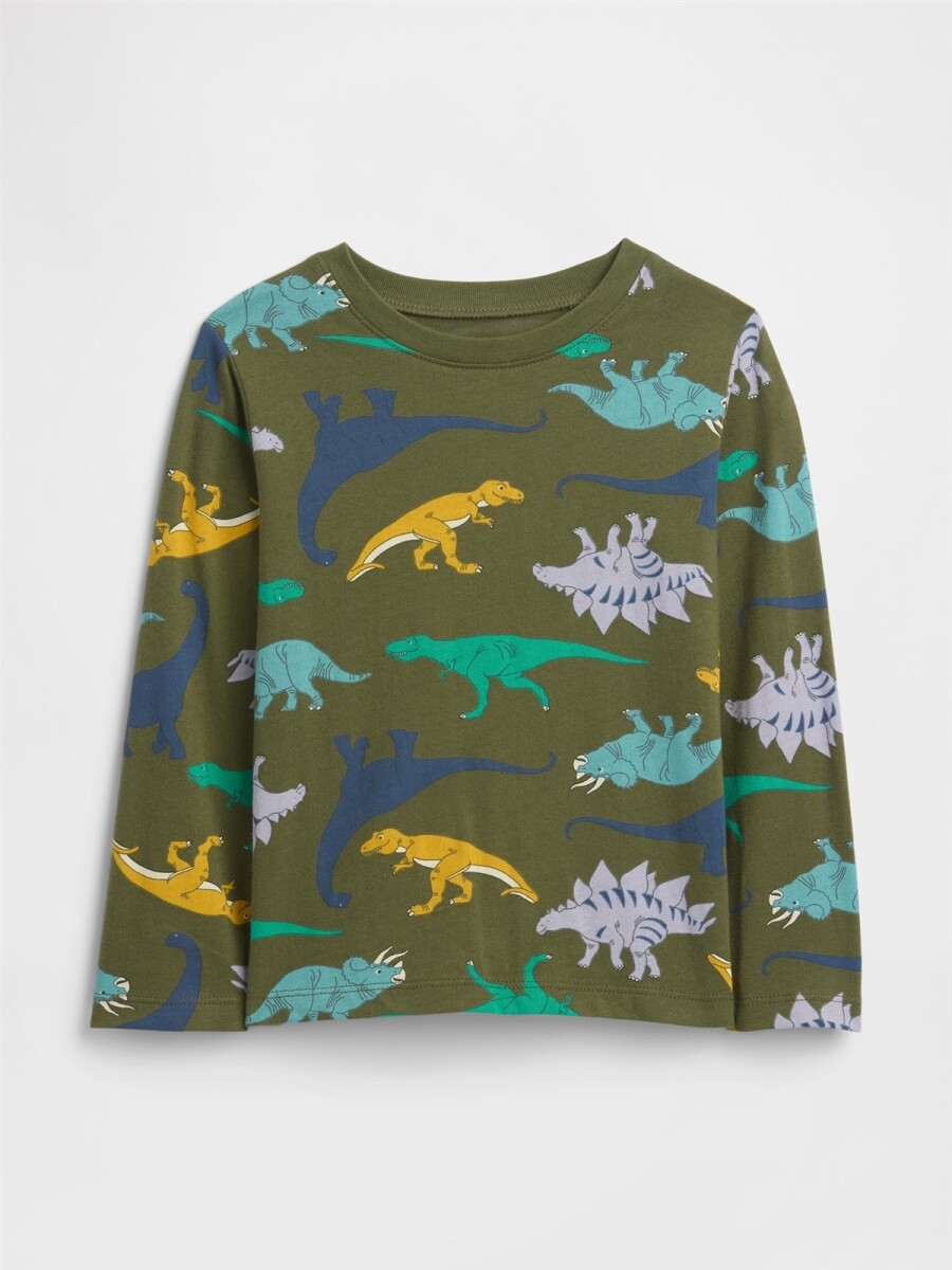 Remera Gràfico Toddler Niño - Army Jacket Green 