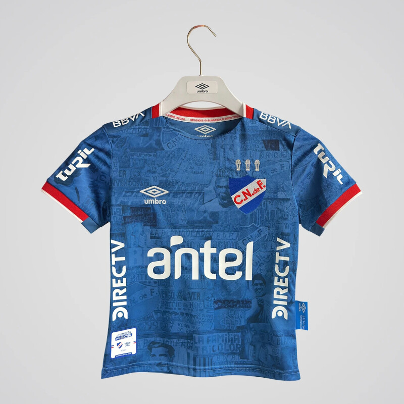 Camiseta de Niños Umbro Away 2 Nacional Junior Azul Marino - Rojo