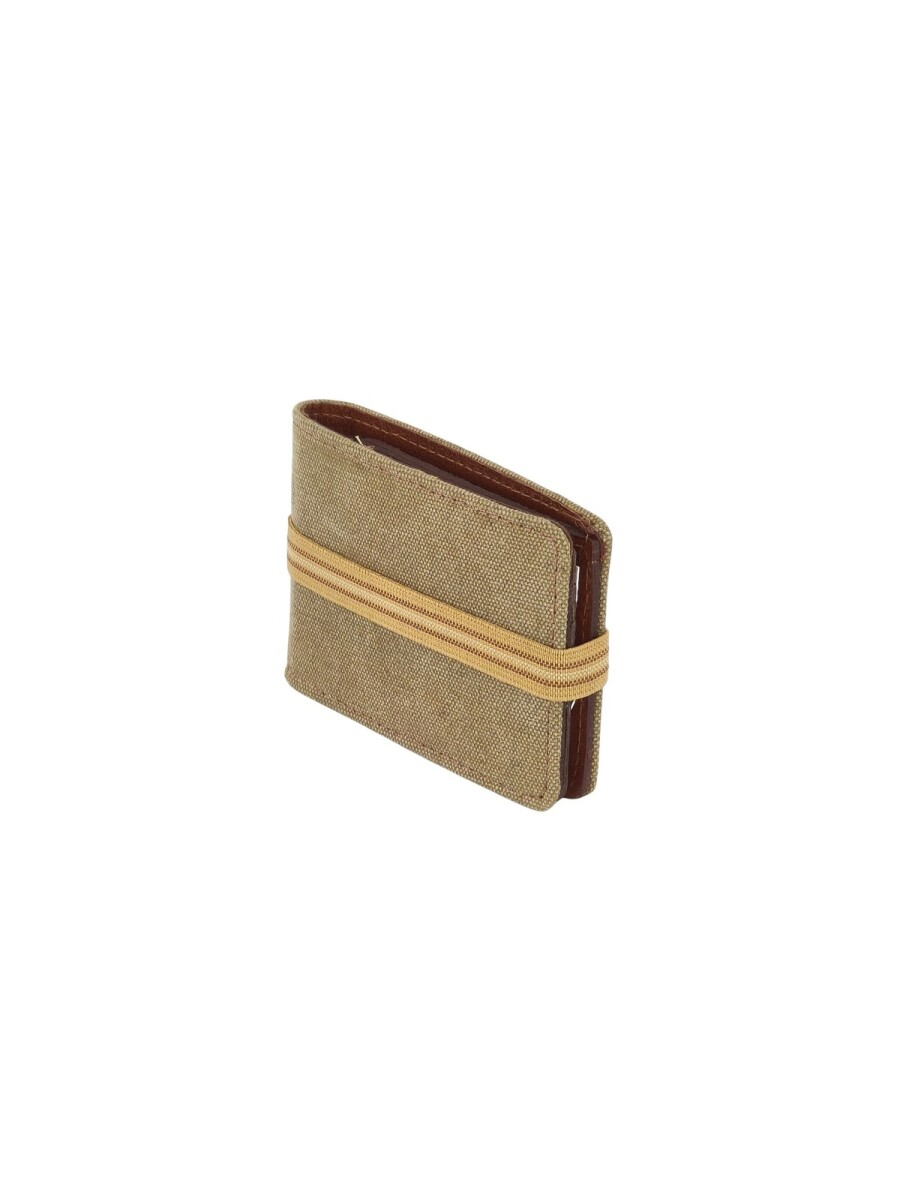 Billetera con elástico - Beige 