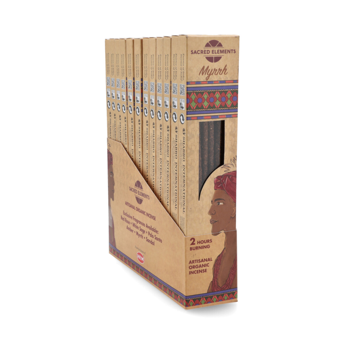 INCIENSO HEM ELEMENTOS SAGRADOS CAJA X12 - Mirra 