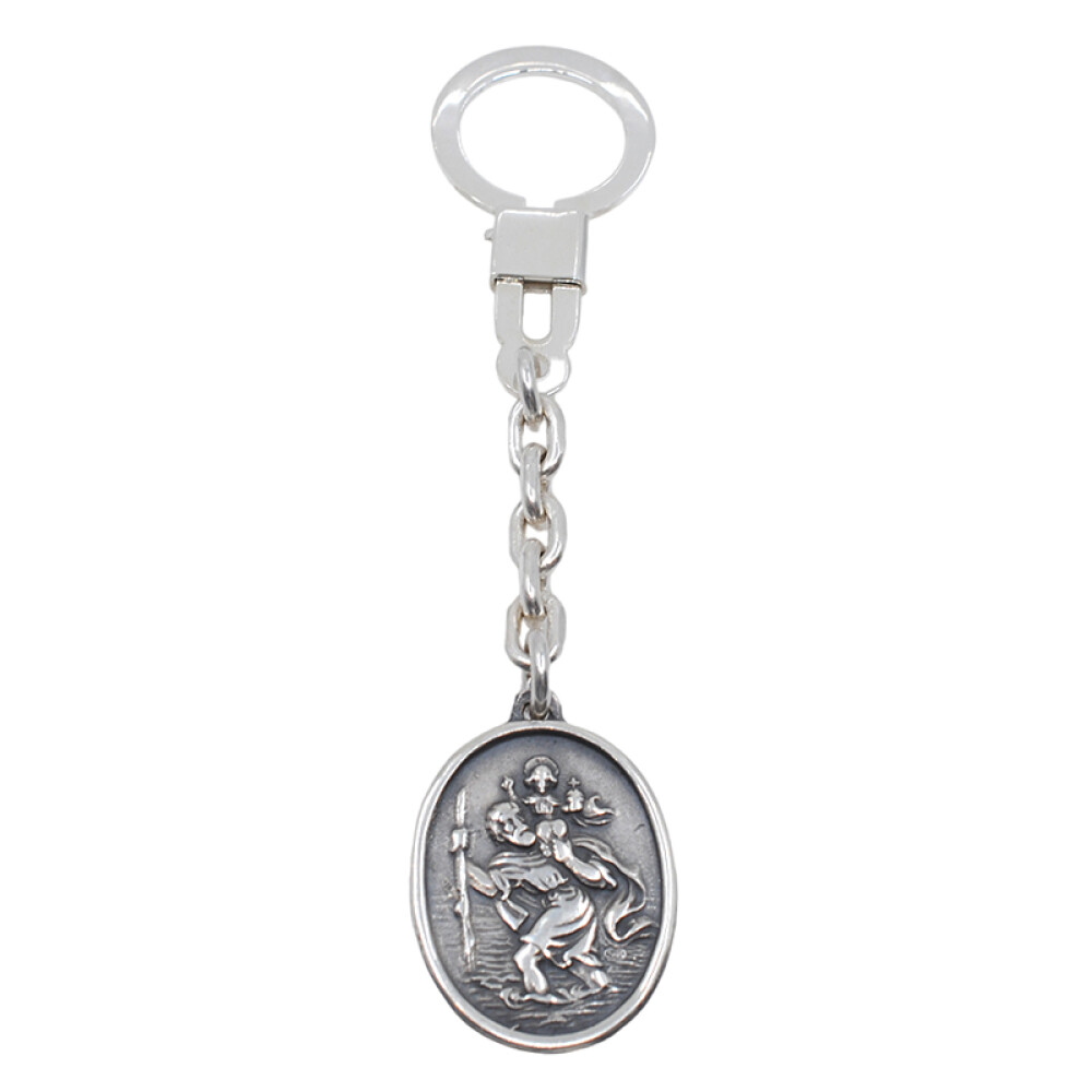 Llavero Plata 925 Medalla San Cristobal Llavero Plata 925 Medalla San Cristobal