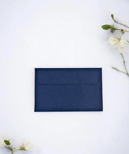 Sobre color 120 grs 6,5x10 cm. AZUL OSCURO