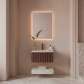 MUEBLE DE BAÑO CON ESPEJO LUZ LED MODELO 6069-60 / MUEBLE + ESPEJO LED 600*700 Mueble De Baño Con Espejo Luz Led Modelo 6069-60 / Mueble + Espejo Led 600*700