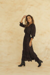 VESTIDO VALENTINA MAXI MAROON WASHED DENIM VESTIDO VALENTINA MAXI MAROON WASHED DENIM