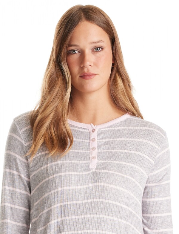 Camison A Rayas GRIS/MULTI