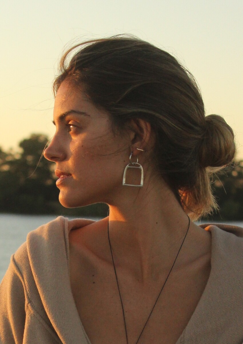 Estribo Earrings - Plateado 