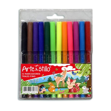 Pack x12 Marcadores finos Arte Stillo 001