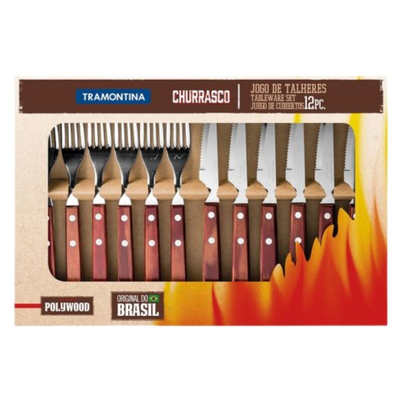 JUEGO PARA ASADO CHURRASCO 12PZS JUEGO PARA ASADO CHURRASCO 12PZS