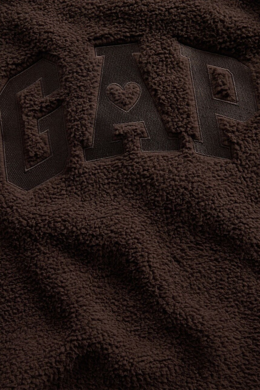 Buzo Corderito Logo Gap Mujer Terra Brown V2