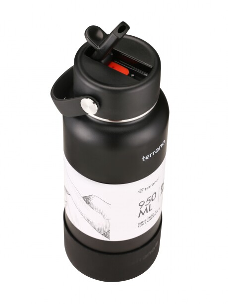 Botella Térmica con Pico 950mL. Negro
