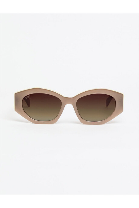 Lentes Tiwi Colette Shiny Coconut/beige With Brown Gradient Lense