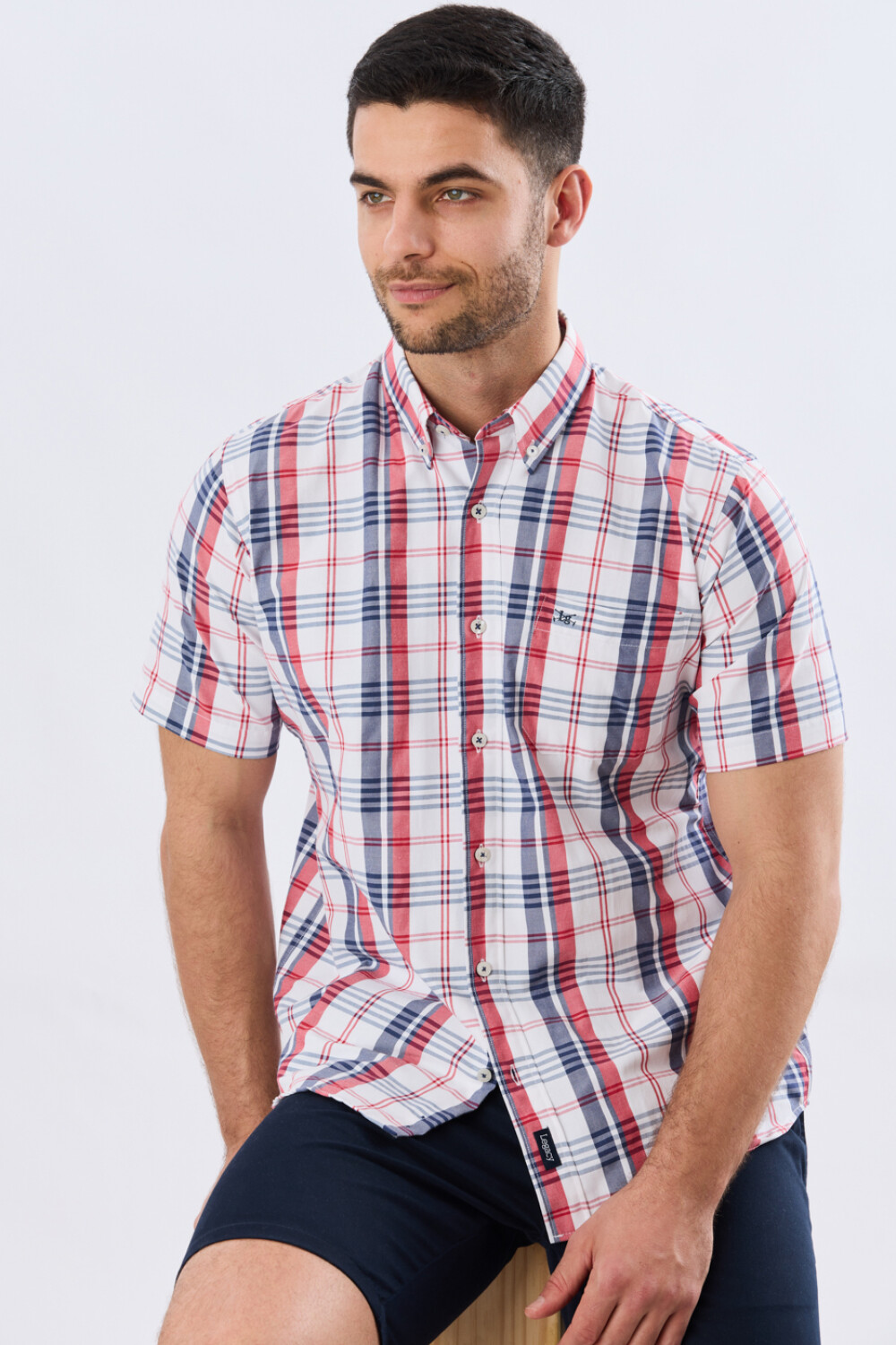 CAMISA SPORT CUADROS Rojo
