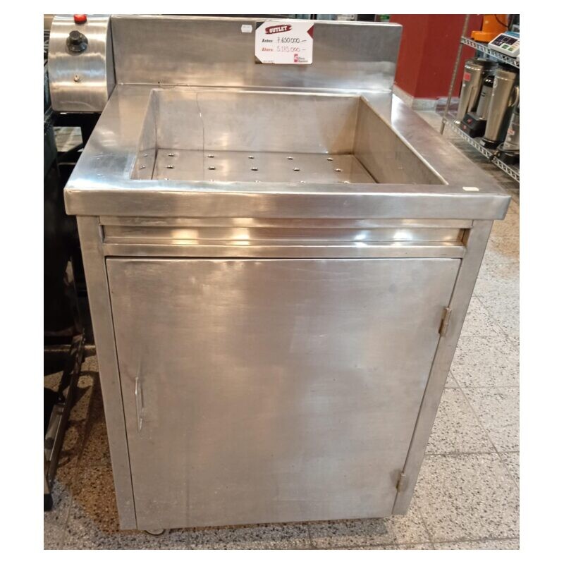 Estación gastronómica con cubeta perforada Estación gastronómica con cubeta perforada