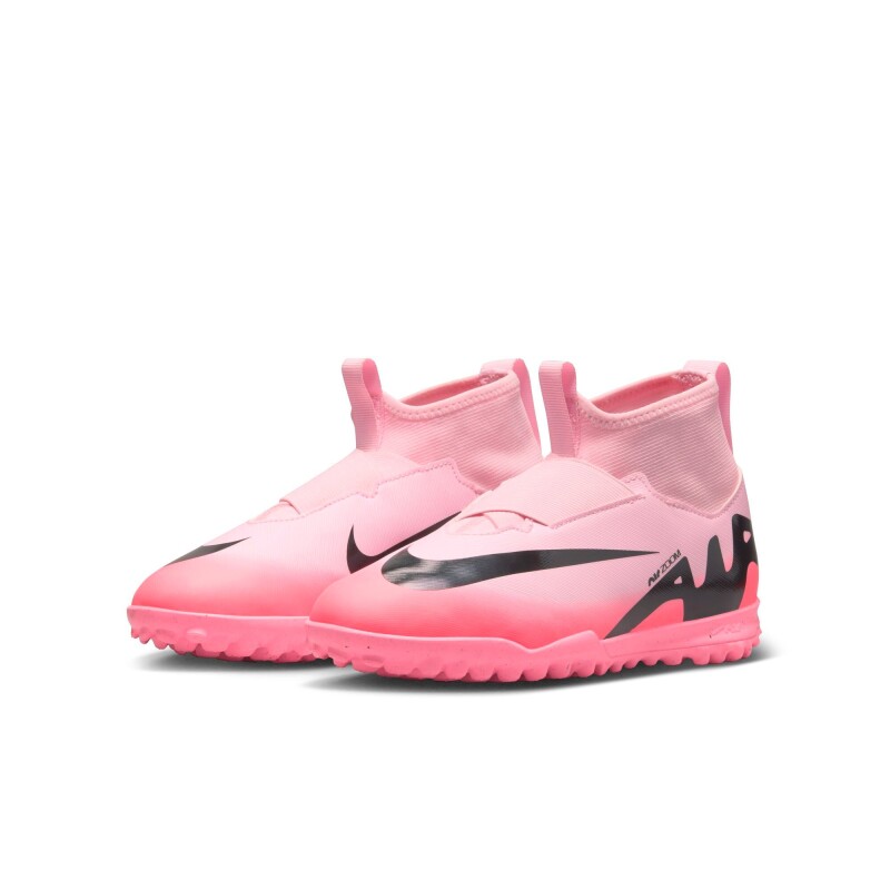 Championes de fútbol Nike Mercurial Zoom Superfly 9 Academy Tf de Niños Rosado