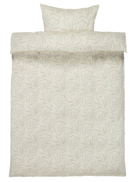 Juego funda nórdica SABINE - 1 Plaza 155x220 crema Juego funda nórdica SABINE - 1 Plaza 155x220 crema