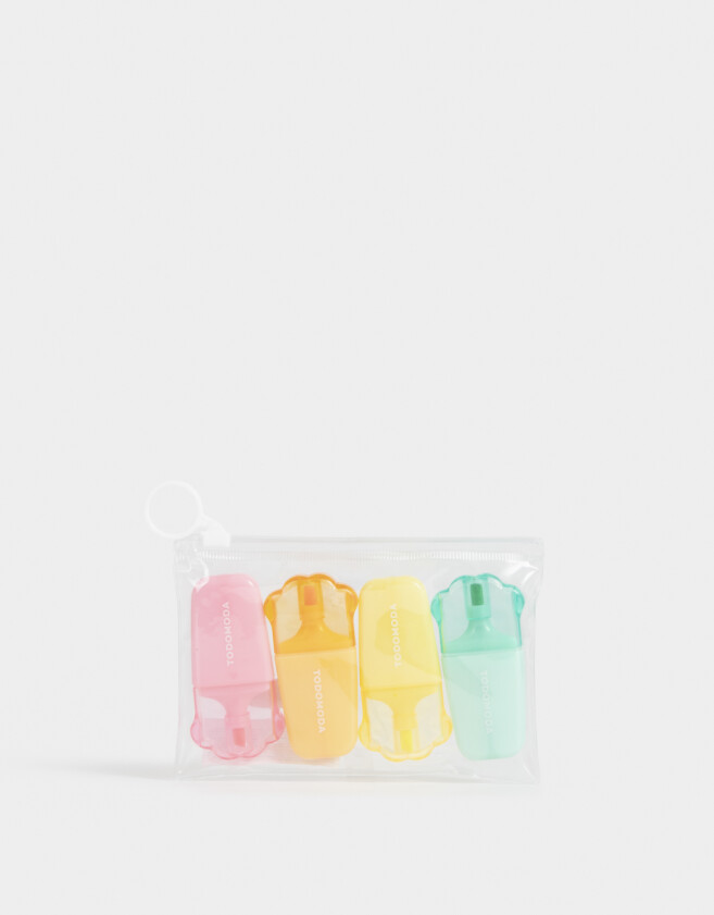 Resaltadores Liso Set De Mini Resaltadores - Combinacion Multicolor