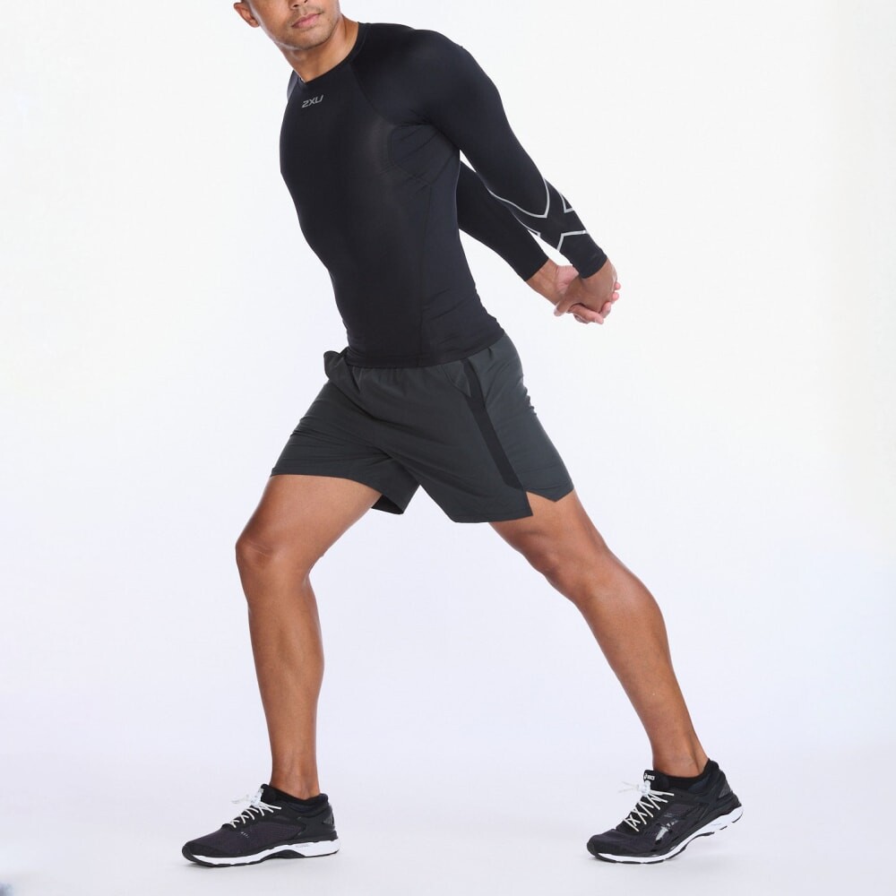 Core Compression Long Sleeve - Hombre Black/silver