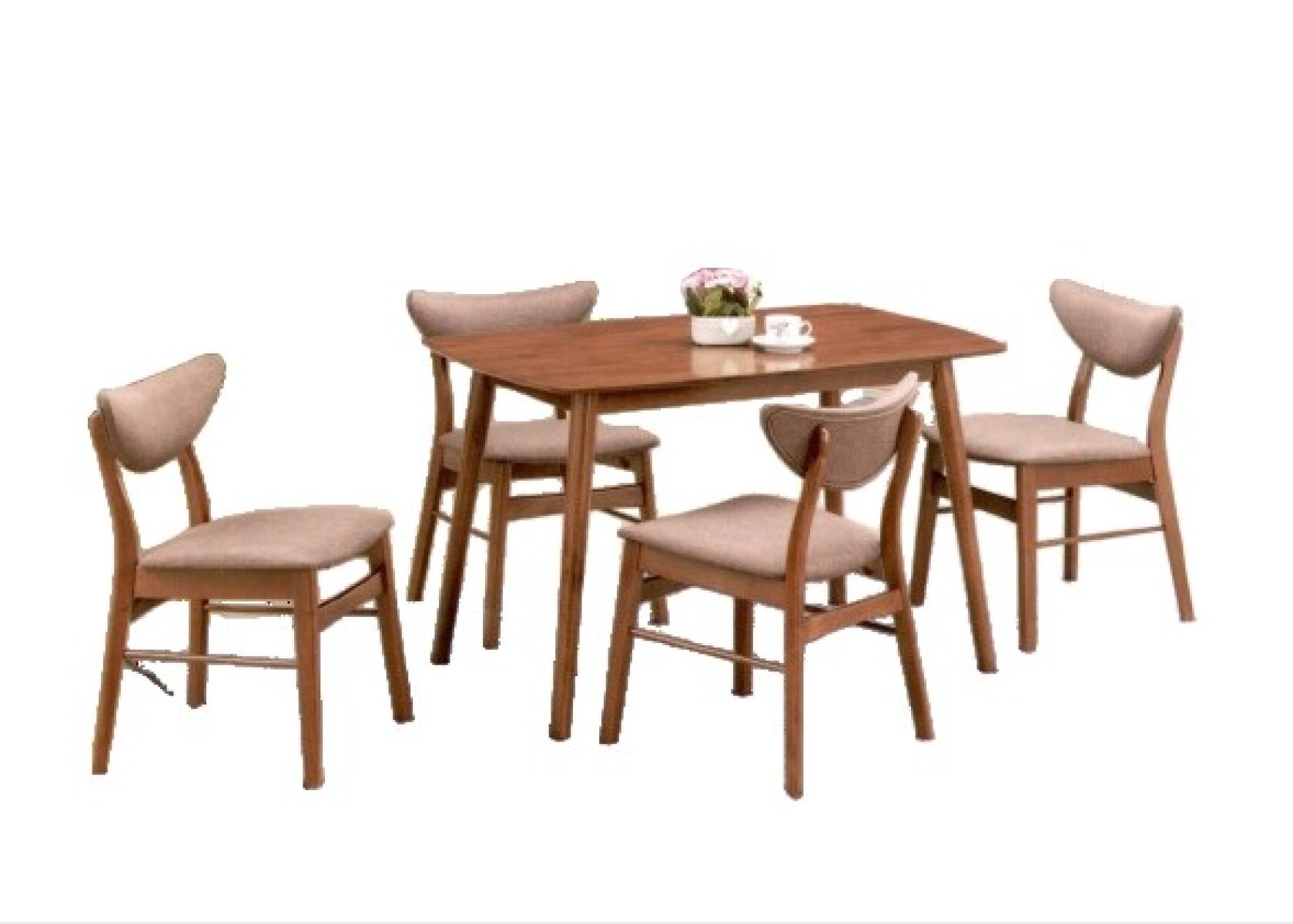 Juego Comedor Madera COSTA Mesa + 4 sillas 