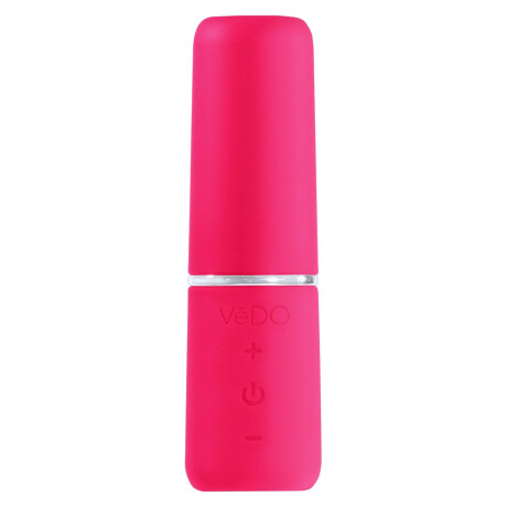 Bala Vibradora Lipstick Vedo Retro Recargable Rosado