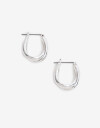 Aros Argollas Metal Argollas De Metal Bañado En Plata - Plateado