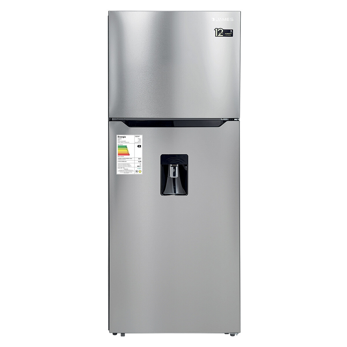 REFRIGERADOR JAMES RJN 571 INV INOX D (INVERTER) 452 LTS 