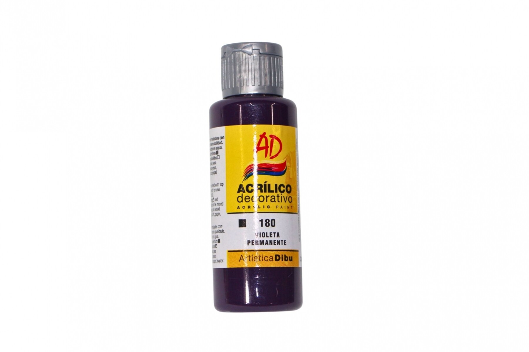 PINTURA ACRILICA ARTISTICA DIBU 60 ML. DIFERENTES COLORES - COLOR VIOLETA PERMANENTE 180 