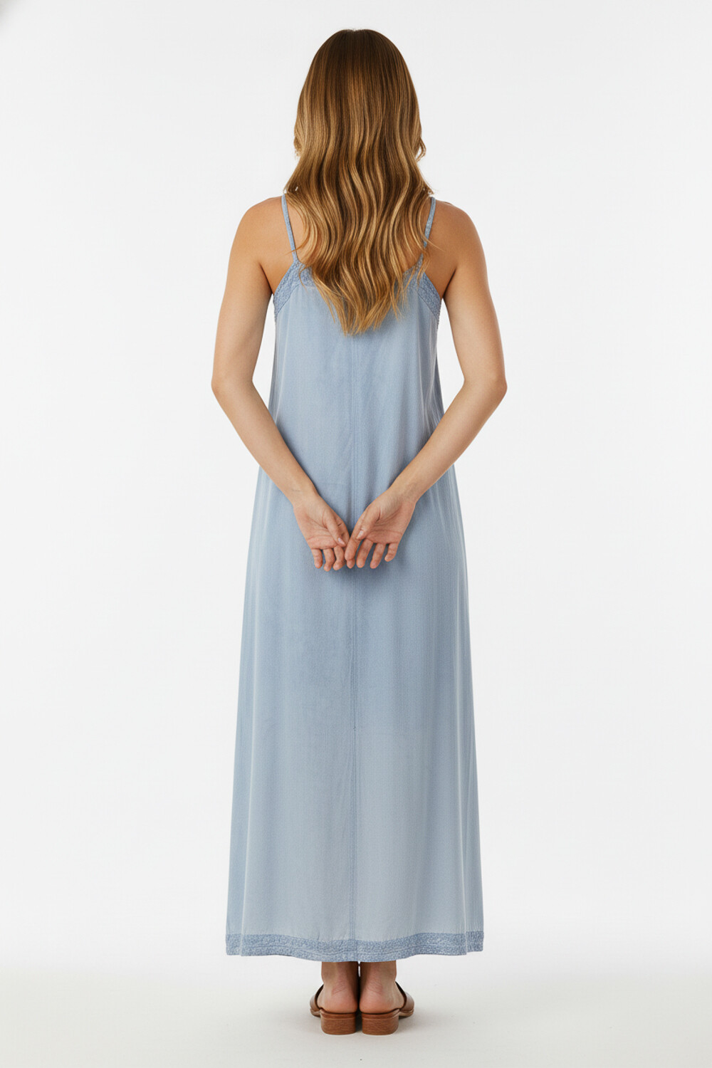 Vestido Aldrin Azul Piedra