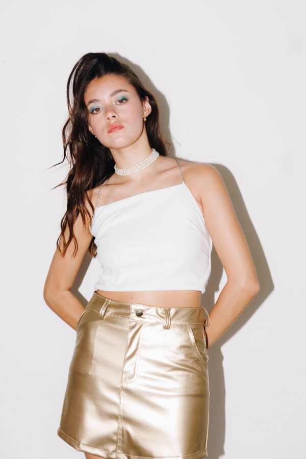 Pollera Oval Gold