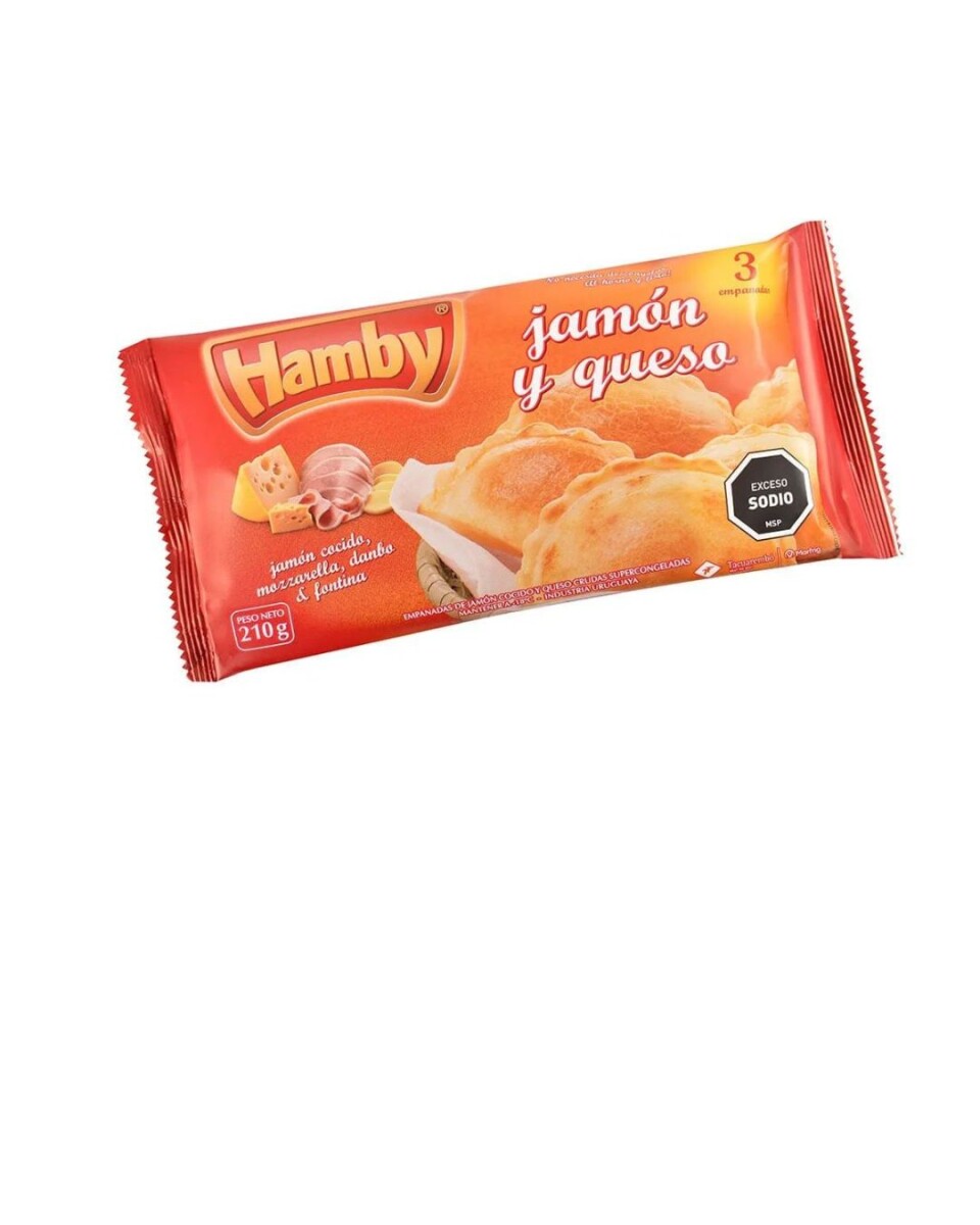 EMPANADAS DE JAMÓN Y QUESO X 3 HAMBY 