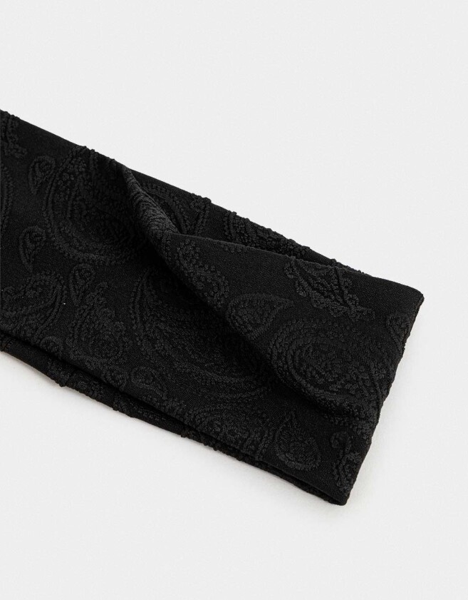 Vinchas Textiles Con textura Vincha Textil - Negro